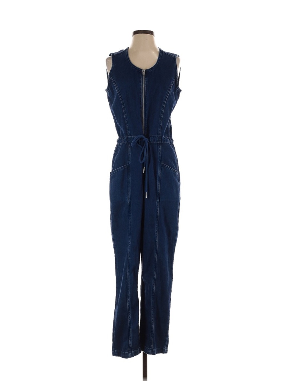 Lucky Brand Blue Denim Top with Contrast Stitching